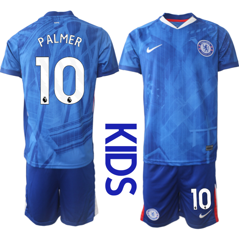 Youth 2025-2026 Club Chelsea FC home Blue 10 Soccer Jersey